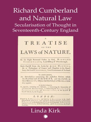 cover image of Richard Cumberland and Natural Law